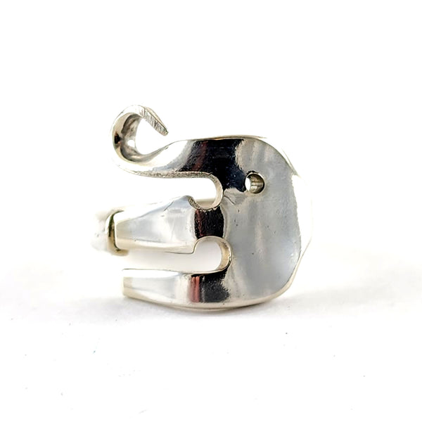 Mini Elefork Cocktail Fork Ring by Midnight Jo elephant unique 5th wedding anniversary gift