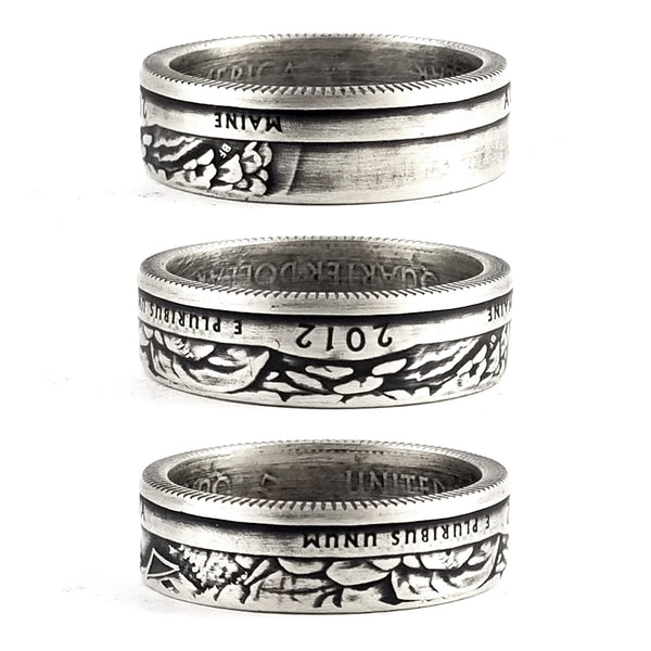 90% Silver National Park Quarter Ring coin rings by midnight jo