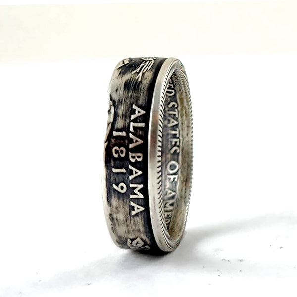 90% Silver Alabama Quarter Ring by midnight jo