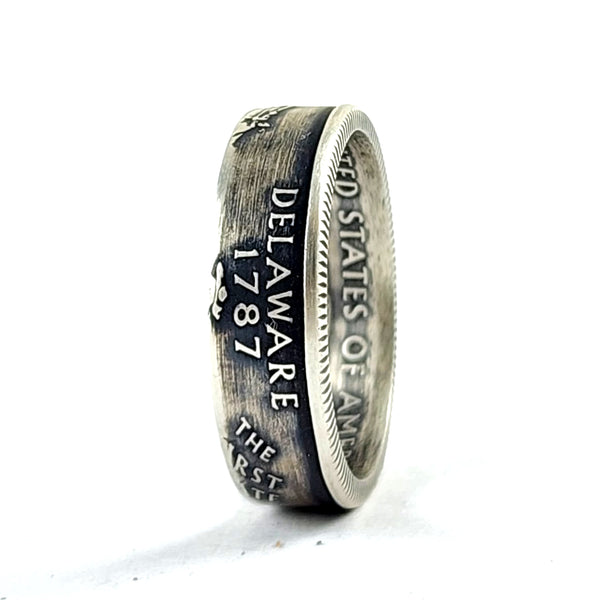 90% Silver Delaware Quarter Ring coin ring by midnight jo