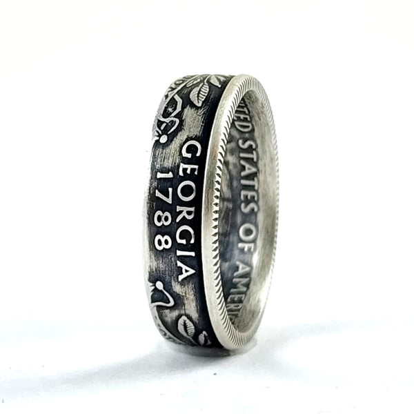 90% Silver Georgia Quarter Ring coin ring by midnight jo