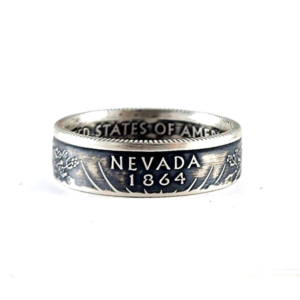 90% Silver Nevada Quarter Ring coin rings by midnight jo