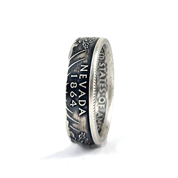 90% Silver Nevada Quarter Ring coin rings by midnight jo