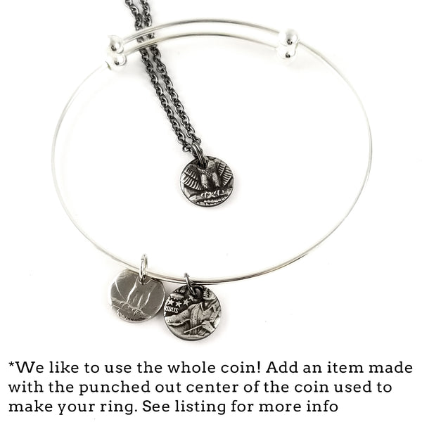 coin punch out necklace and bracelet by midnight jo