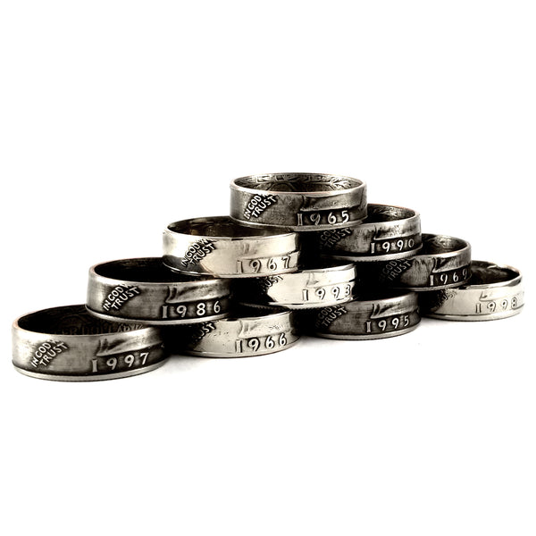 1965-1998 Washington Quarter Coin Ring by midnight jo