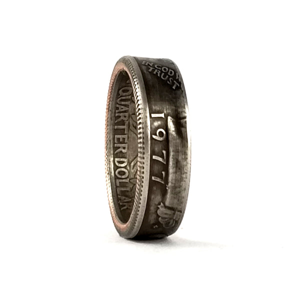 1977 Washington Quarter Coin Ring by midnight jo