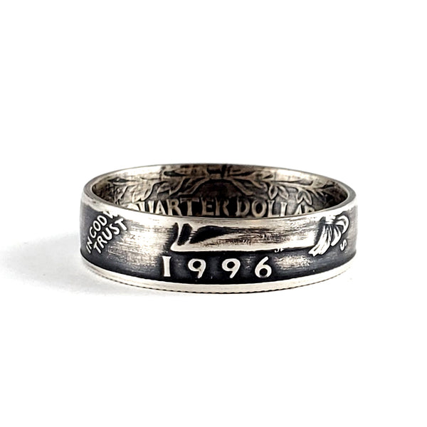 Silver 1996 Quarter Ring - Silver 25th WEDDING Anniversary Gift