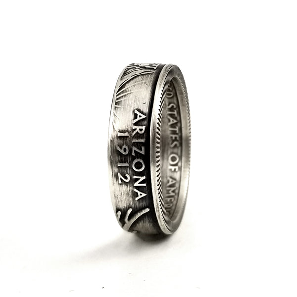 90% Silver Arizona State Quarter Ring by midnight jo