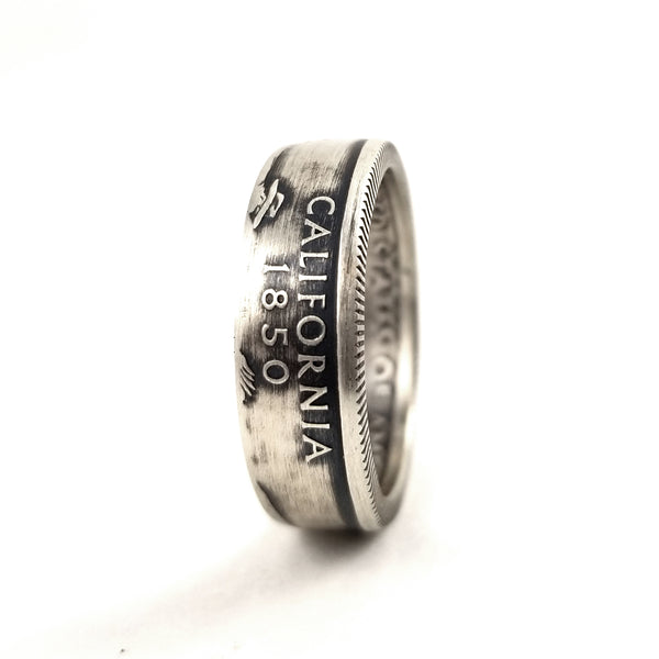 90% Silver California Quarter Coin Ring by midnight jo