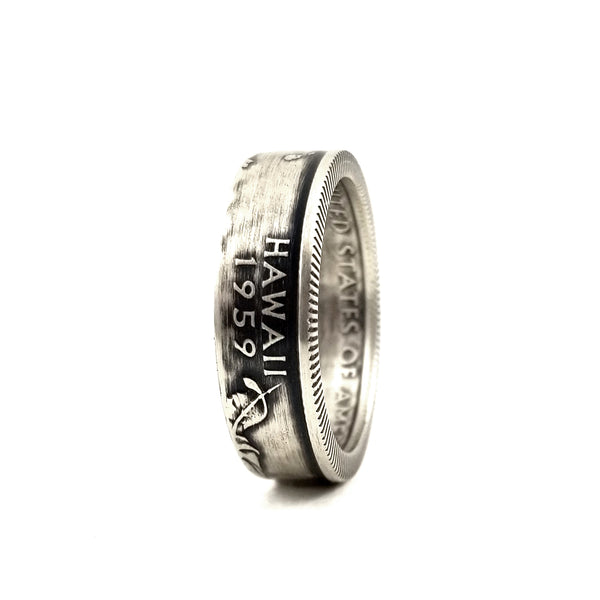 90% Silver Hawaii Quarter Ring by midnight jo