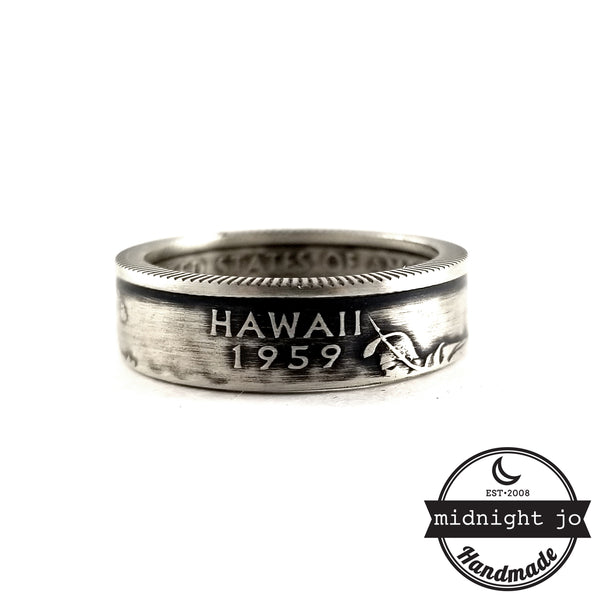 90% Silver Hawaii coin Ring by midnight jo