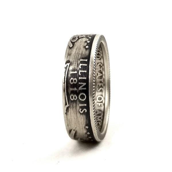 90% Silver Illinois Quarter Ring by midnight jo