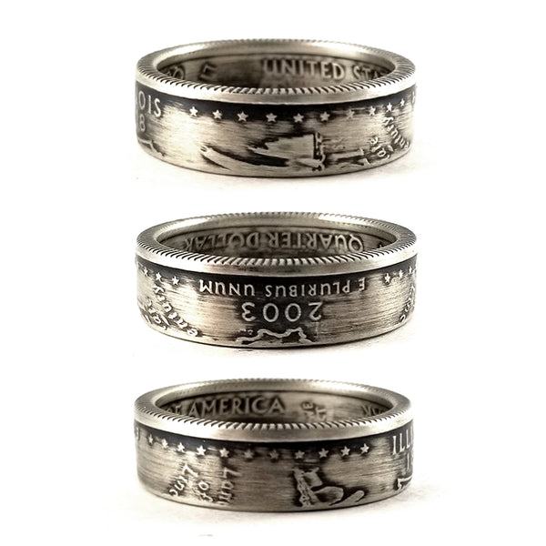 90% Silver Illinois coin ring by midnight jo