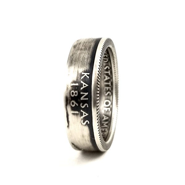 90% Silver Kansas Quarter Ring by midnight jo
