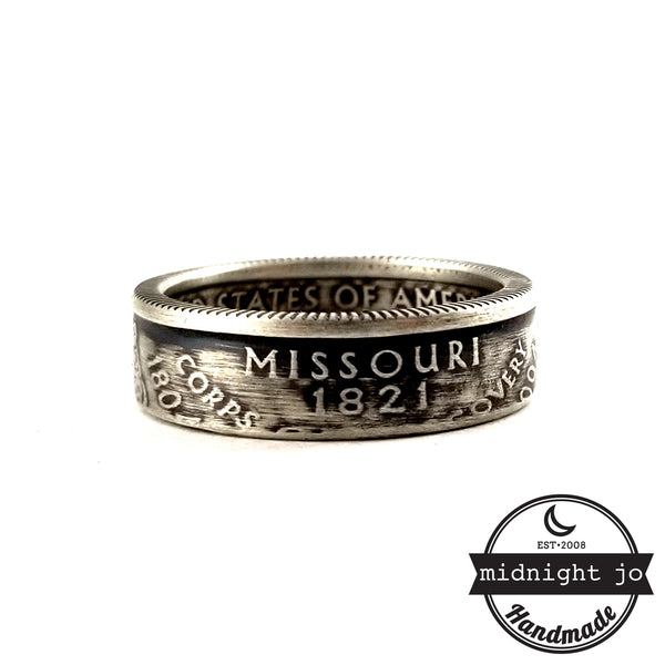 90% Silver Missouri Quarter coin Ring by midnight jo
