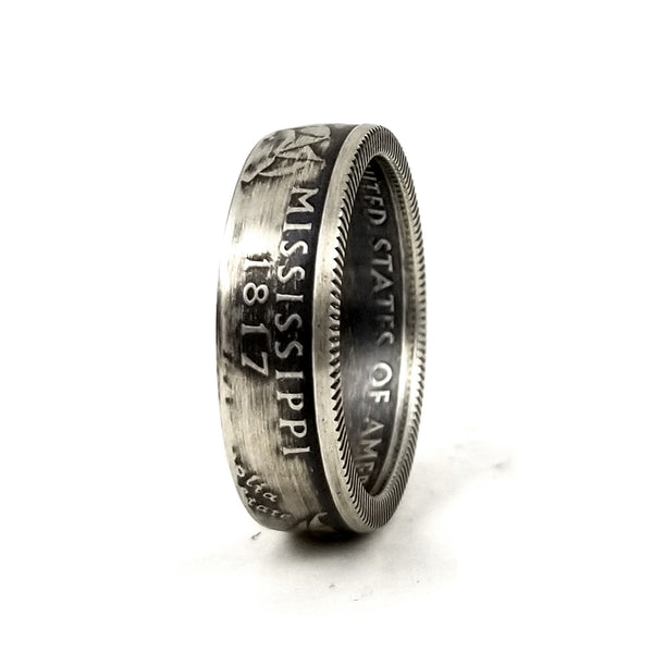 90% Silver Mississippi Quarter Ring by midnight jo
