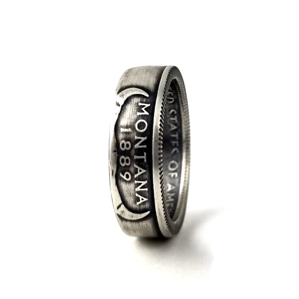 Silver Montana Quarter Ring by midnight jo