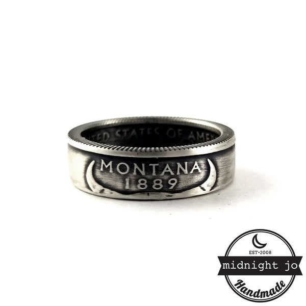 Silver Montana coin Ring by midnight jo