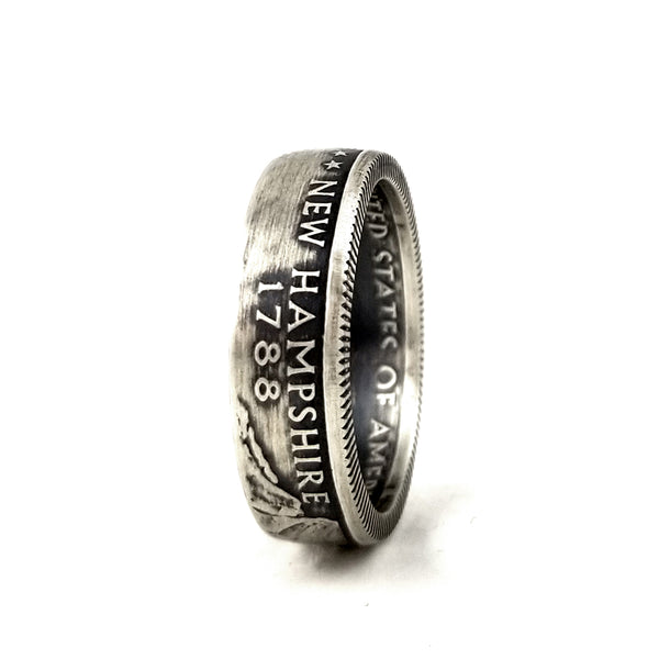90% Silver New Hampshire Quarter Ring by midnight jo