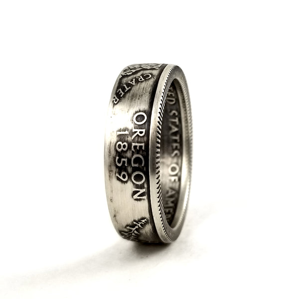 90% Silver Oregon Coin Ring by midnight jo