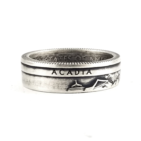 90% Silver Acadia National Park Quarter Ring by Midnight Jo