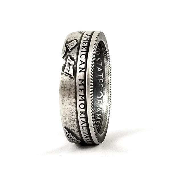 silver american memorial park quarter ring by midnight jo