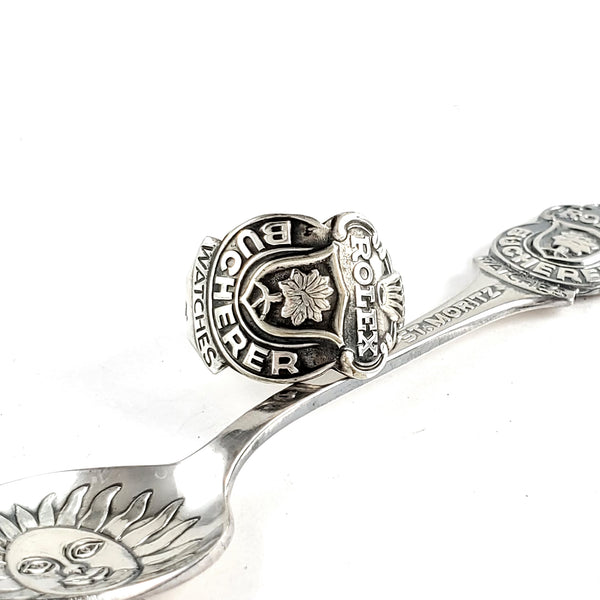 Antique Rolex St Moritz Silverplate Spoon Ring by Midnight Jo