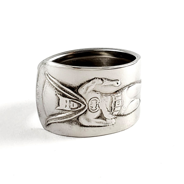Vintage Imperial 1966 Batman Stainless Steel Spoon Ring by Midnight Jo