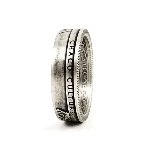 90% Silver Chaco Culture National Park Coin Ring by Midnight Jo