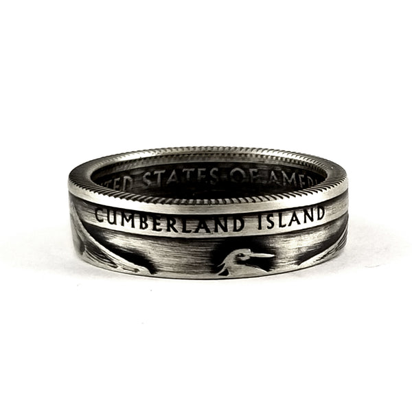 Silver Cumberland Island National Park Coin Ring by Midnight Jo