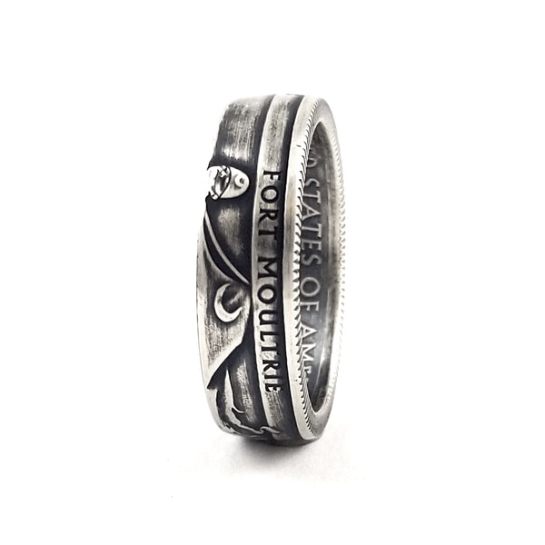 90% Silver Fort Moultrie National Park Quarter Ring by Midnight Jo