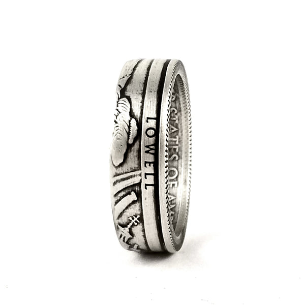 silver lowell national park quarter ring by midnight jo