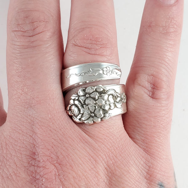 National Moss Rose Wrap Around Spoon Ring by Midnight Jo