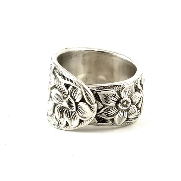 National Silver Narcissus Spoon Ring by midnight jo
