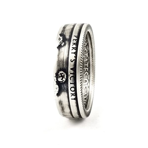 90% Silver Perry's Victory National Park Coin Ring by Midnight Jo