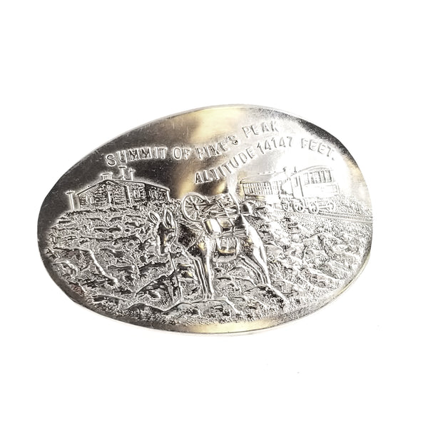 Sterling Silver Pikes Peak Souvenir Spoon Statement Ring by midnight jo