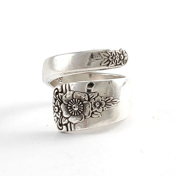 Rogers Spring Charm Wrap Around Spoon Ring by Midnight Jo silverplate