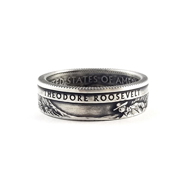 90% Silver Theodore Roosevelt National Park Quarter Ring by midnight jo