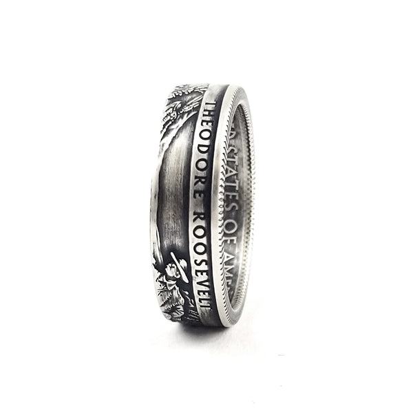 90% Silver Theodore Roosevelt National Park Quarter Ring by midnight jo
