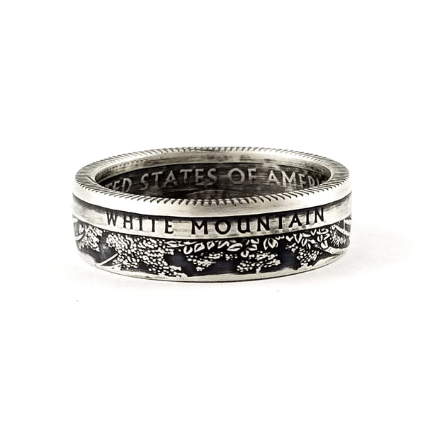 90% Silver White Mountain National Park Quarter Ring by midnight jo