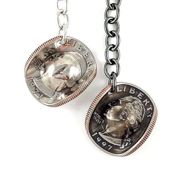 1965-1998 Quarter Cowboy Hat Coin Keychain by Midnight Joq