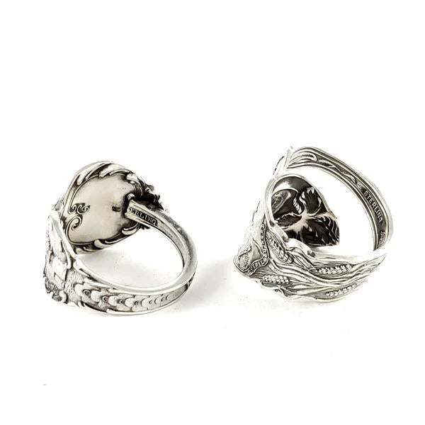 Wallace Lotus Flower Sterling Silver Spoon Ring - Made to Order