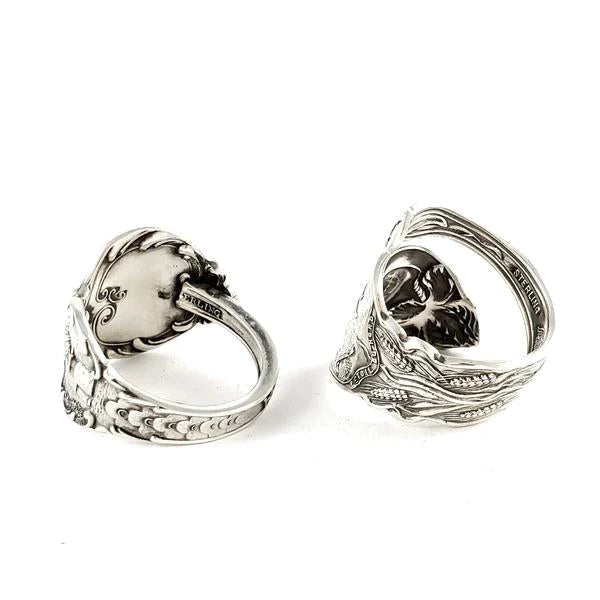 Watson Floral Series #1 Sterling Silver Spoon Ring - Made to Order