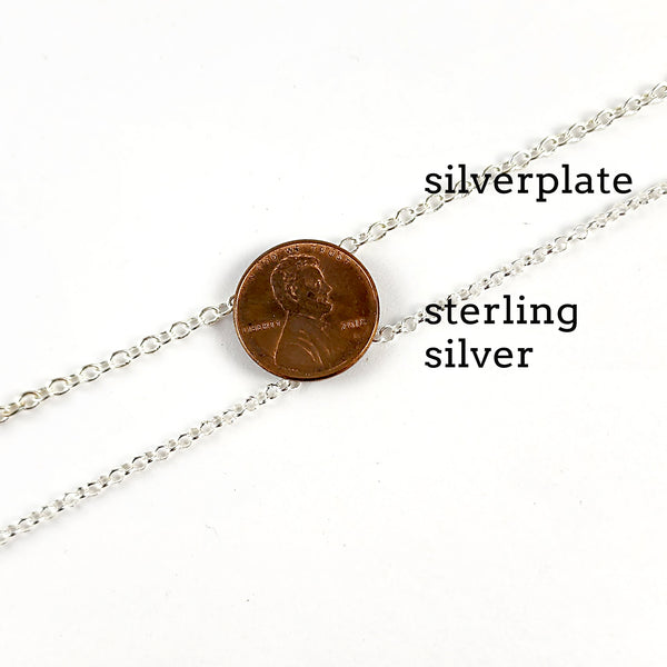 Art Nouveau 90% Silver Quarter of a Century Necklace Pendant - 25th Anniversary Gift