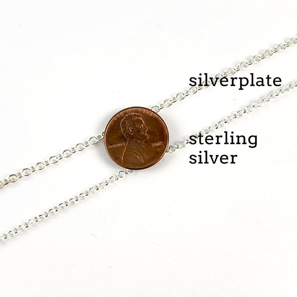 90% Silver Tally Mark Inside Out Quarter Necklace Pendant - 25th Anniversary Gift