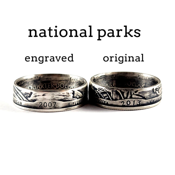 Custom Engraved Date Change for 90% Silver State & National Park Quarters