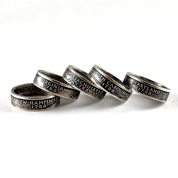 90% Silver 2000 State Quarter Coin Ring by Midnight Jo