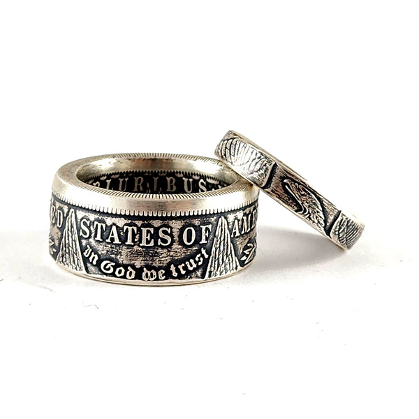90% Silver Morgan Dollar His & Hers Coin Ring Set by Midnight Jo