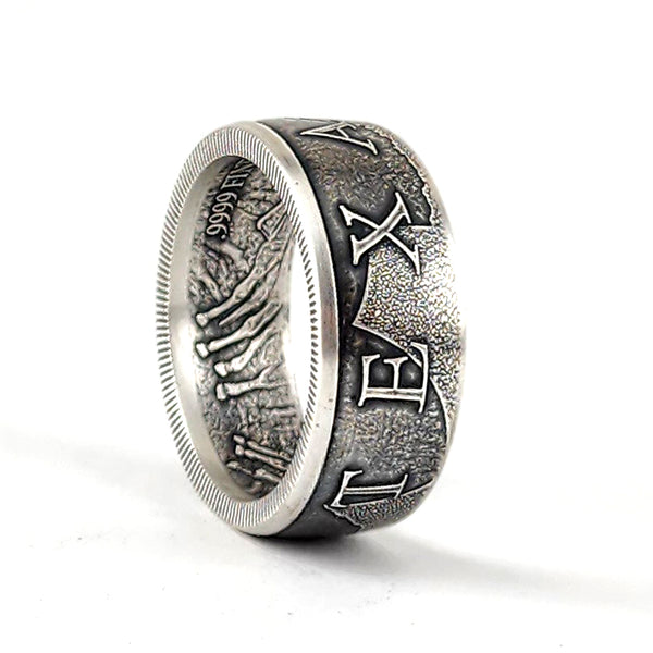 .999 Fine Silver 1/2 oz Texas Precious Metals Coin Ring by Midnight Jo