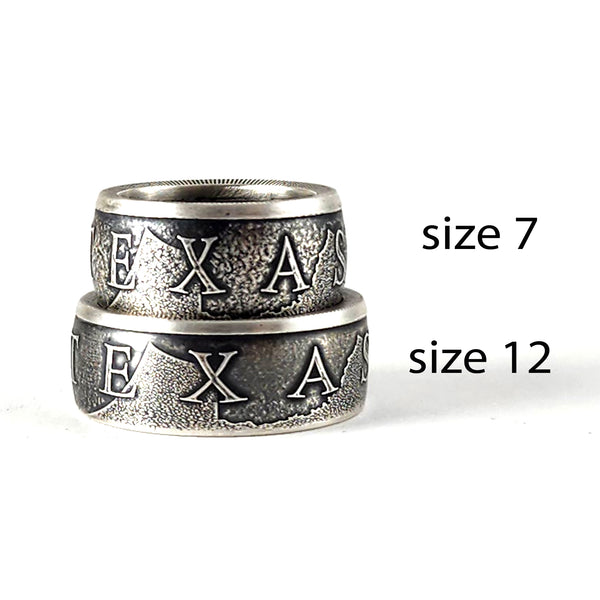 .999 Fine Silver 1/2 oz Texas Precious Metals Coin Ring by Midnight Jo